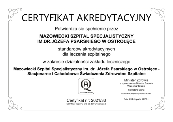 Certyfikat - 1